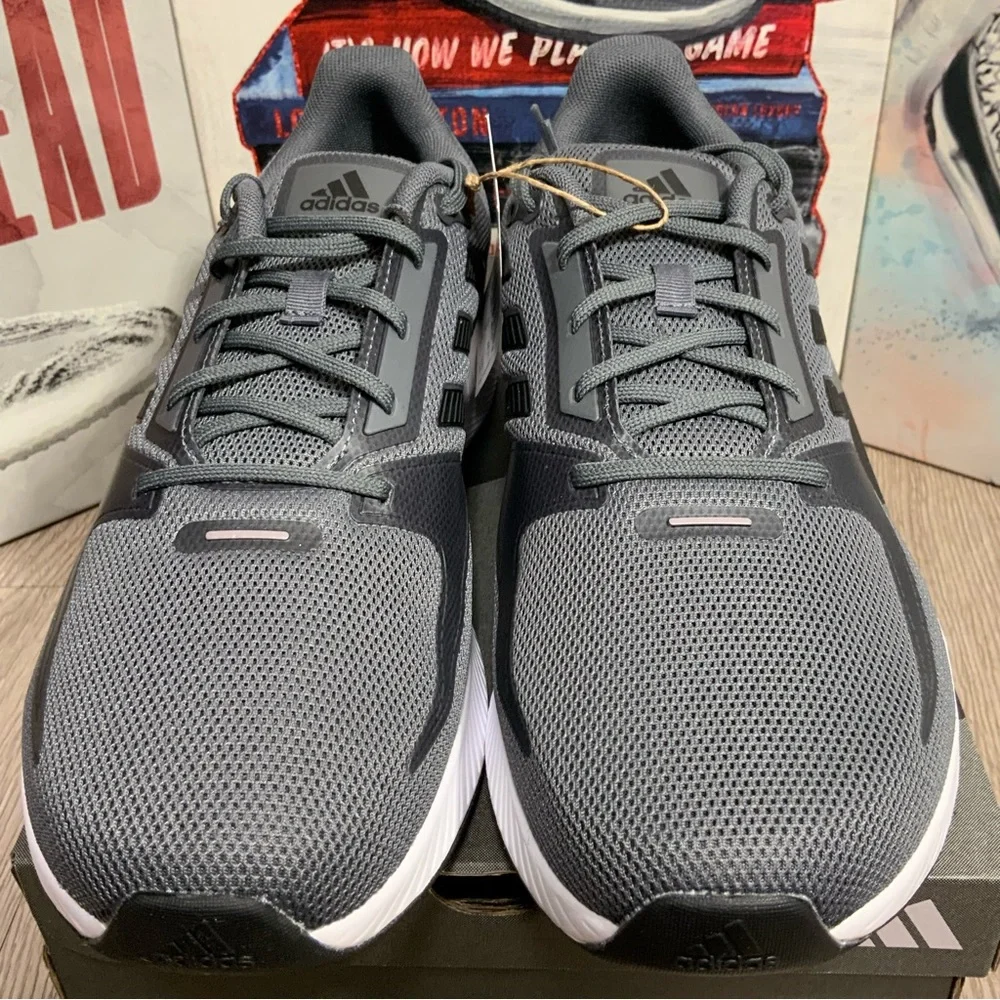 Adidas Men Run Falcon 2.0 FY8741 Gray Running Shoes Sneakers Men's Sizes 12,12.5